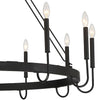Bourget Dimmable Wagon Wheel Chandelier