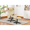 Bourkelands 28.7'' Wide Faux Leather Manual Ergonomic Recliner with Ottoman (Set of 2)