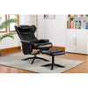 Bourkelands 28.7'' Wide Faux Leather Manual Ergonomic Recliner with Ottoman