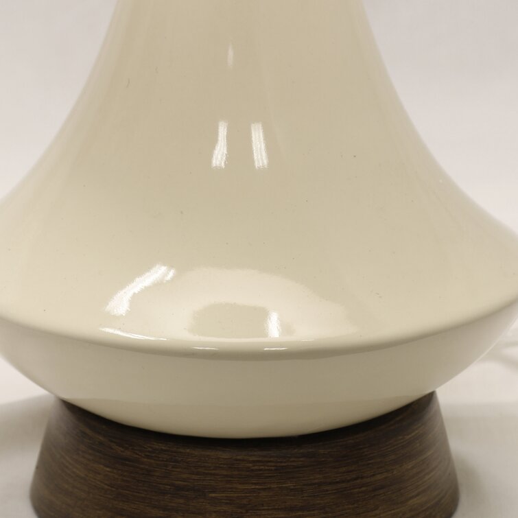 Bouton 22" Heathered Oatmeal/Brown Table Lamp MG368