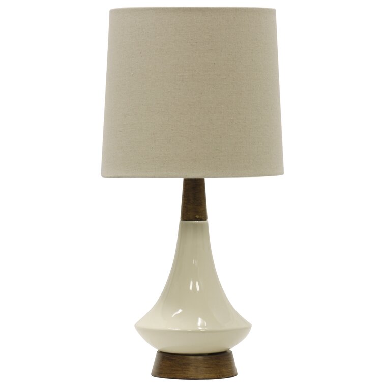 Bouton 22" Heathered Oatmeal/Brown Table Lamp MG368