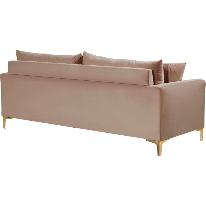 Boutwell Velvet 81.5" Square Arm Sofa