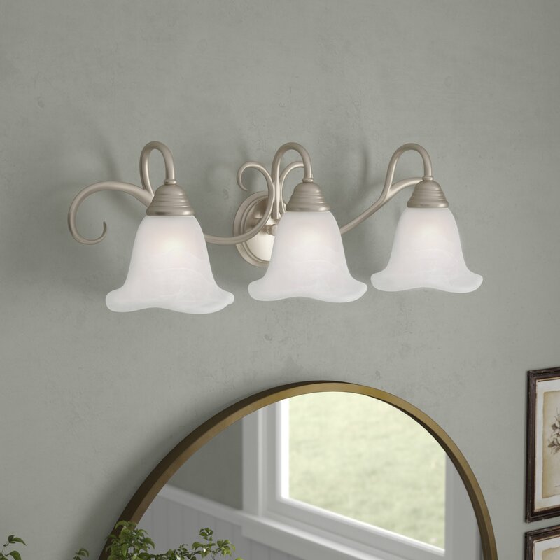 Bowker 3 - Light Dimmable Brushed Nickel Vanity Light