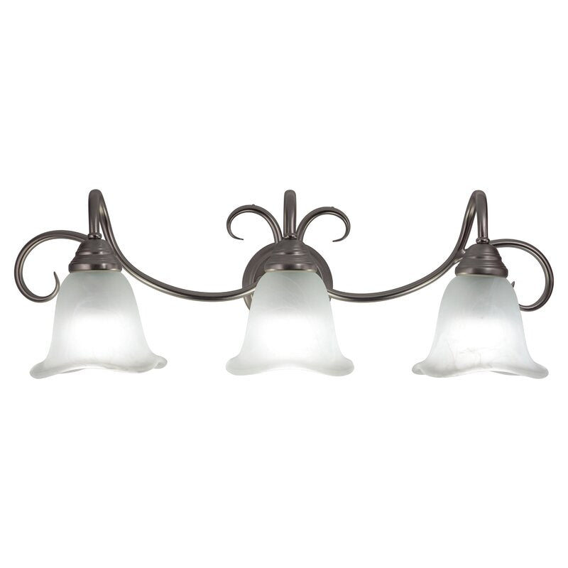 Bowker 3 - Light Dimmable Brushed Nickel Vanity Light