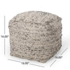 Bowmont 16'' Wide Square Pouf Ottoman