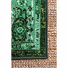 Bowning Oriental Area Rug in Green rectangle 6'x9'