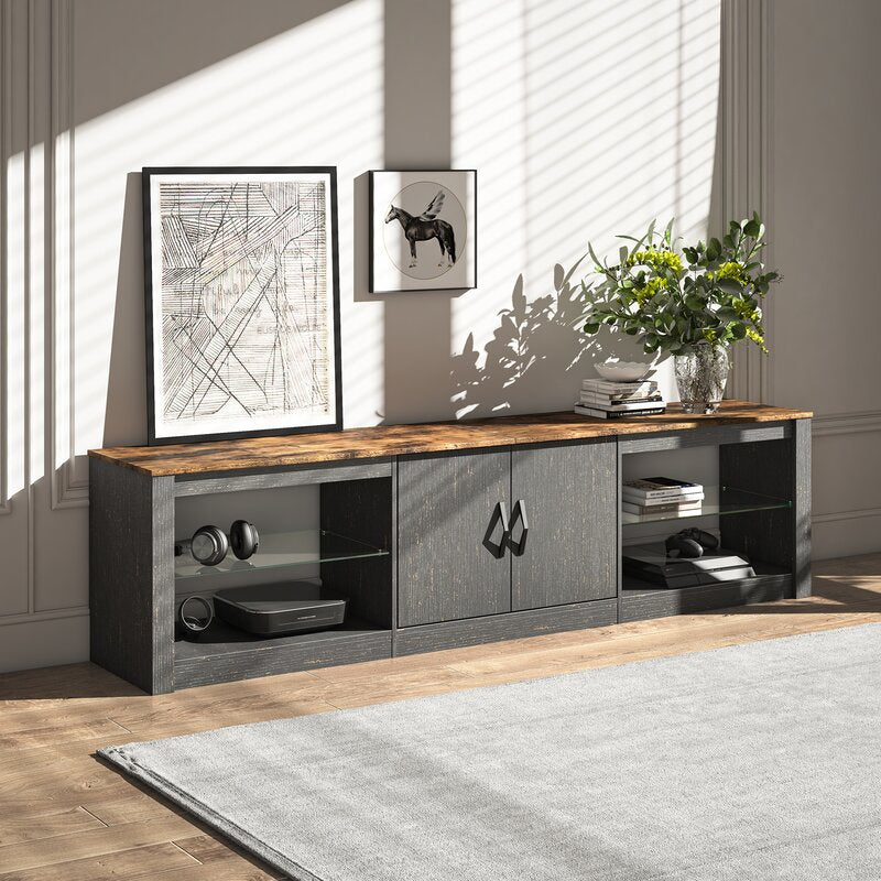 Black Brandenburg TV Stand for TVs up to 75" AS-IS* KB2572-A6-B4-P1