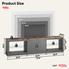 Black Brandenburg TV Stand for TVs up to 75