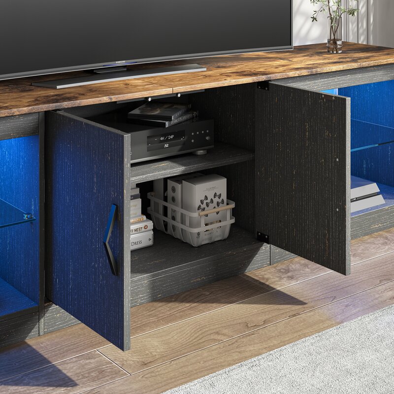 Black Brandenburg TV Stand for TVs up to 75" AS-IS* KB2572-A6-B4-P1