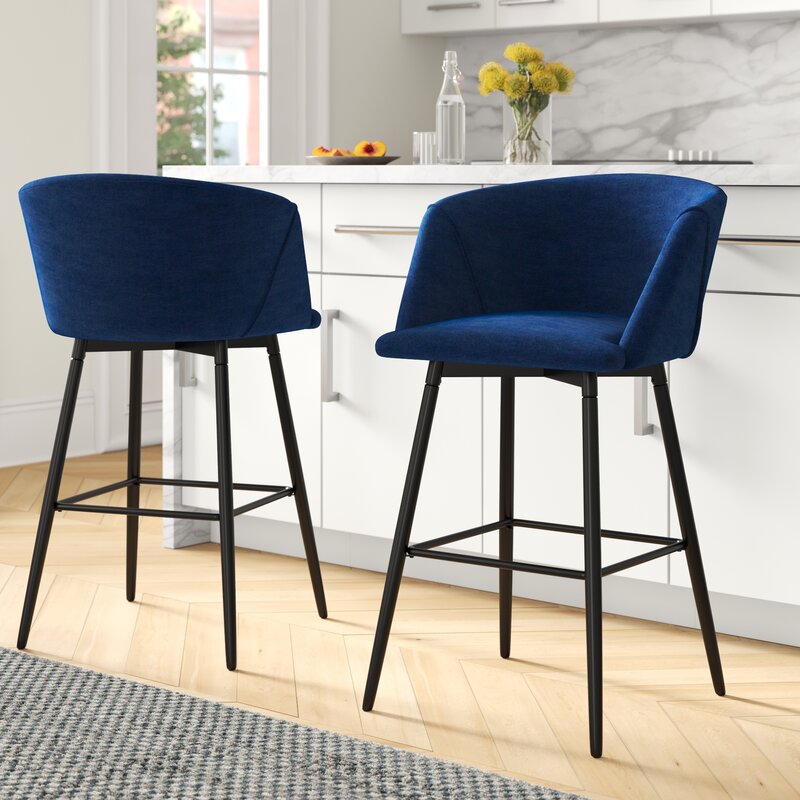 Blue Braxton Bar Stool (Set of 2) K8705