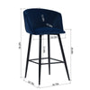 Blue Braxton Bar Stool (Set of 2) K8705