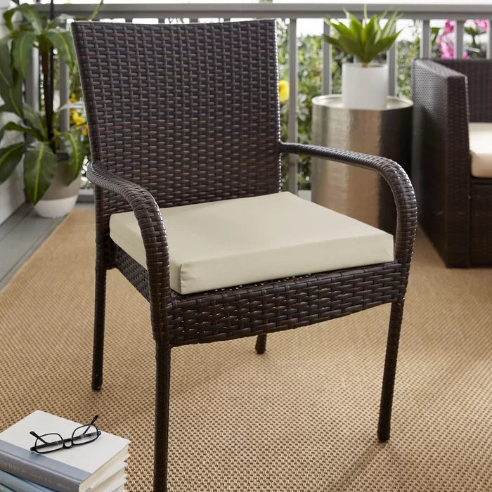 2.5" H x 19" W x 19" D Outdoor Seat Cushion (Set of 2)