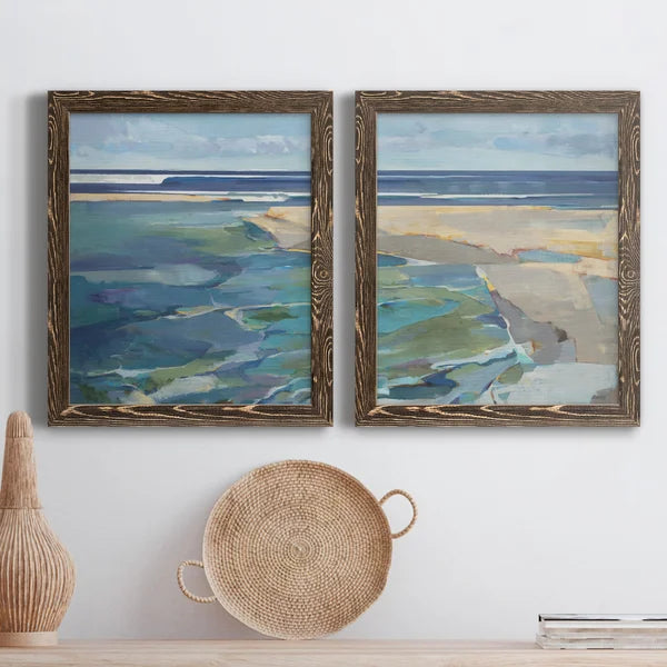 20" H x 17" W x 1" D Breakwater - 2 Piece Picture Frame Painting Set on Canvas