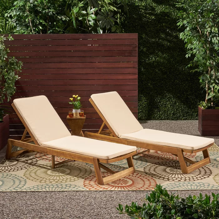 2 - Piece Outdoor Cushion 23.75'' W x 78.75'' D (Set of 2)