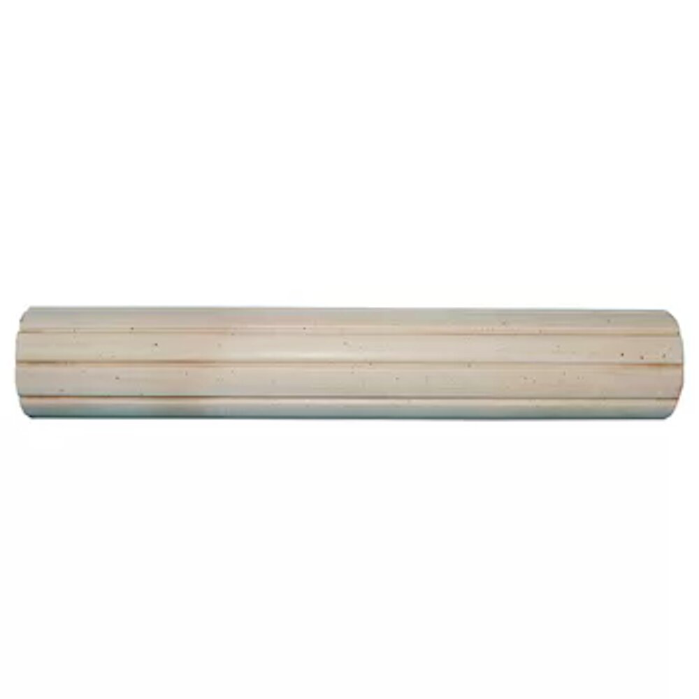 4' White Brendon Fluted Drapery Curtain Rod (Set Of 2)(2 Boxes) TTR287