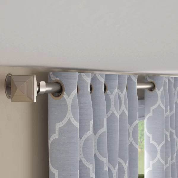 28"-48" Polished Nickel Brenton Single Curtain Rod