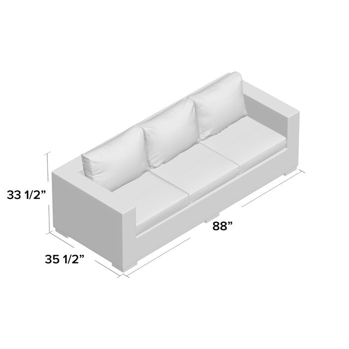 Brentwood Patio Sofa with Cushions LX4169