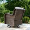 Brice Rocking Swivel Patio Chair with Cushions (Set of 2)