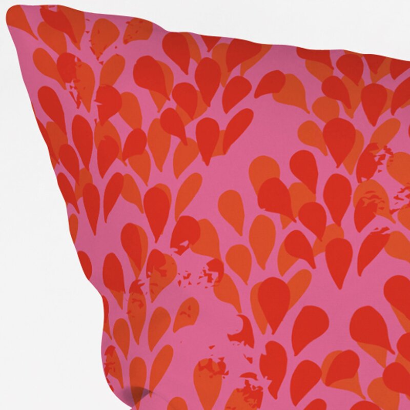 16" H x 16" W Bright Happiness Outdoor Throw Pillow AT127