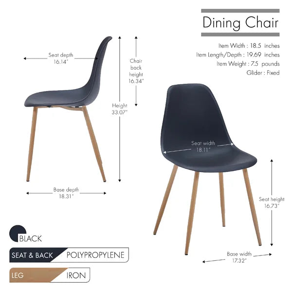 Black Broadalbin Side Chair (Set of 4)
