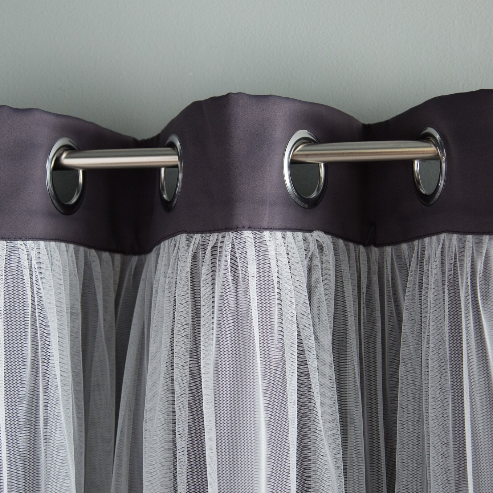 Brockham Solid Room Darkening Grommet Curtain Panels (Set of 2) AH235