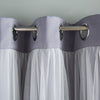 SET OF 2 Brockham Solid Room Darkening Grommet Curtain Panels