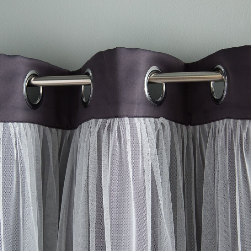 Brockham Solid Room Darkening Grommet Curtain Panels 52"W x 84"L (Set of 2)