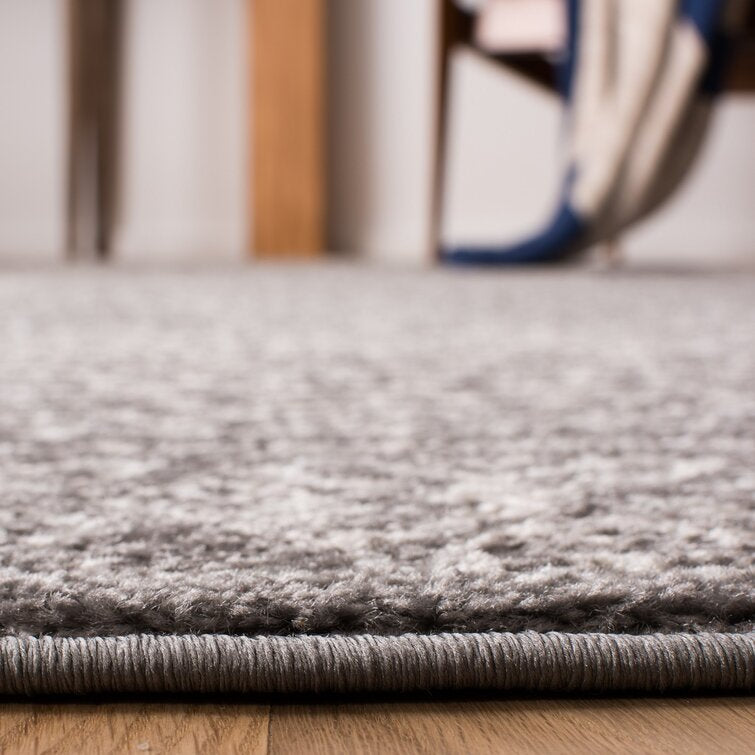 3' x 5' Brookwood Southwestern Area Rug in Dark Gray/Ivory