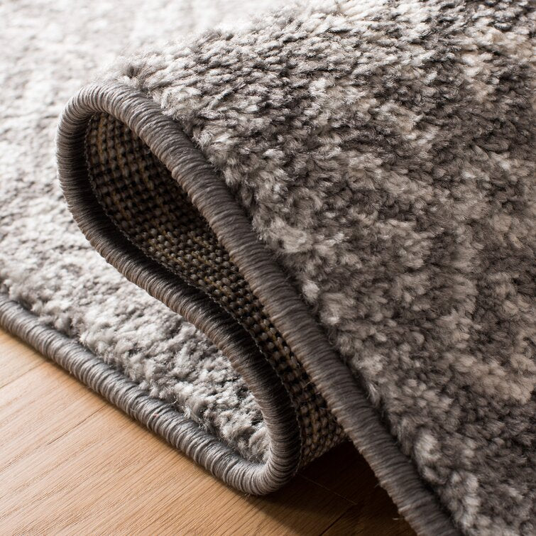 3' x 5' Brookwood Southwestern Area Rug in Dark Gray/Ivory
