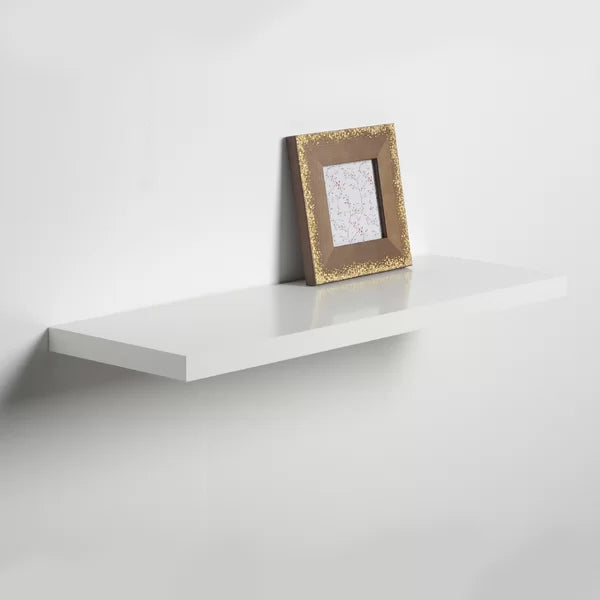 1" H x 24" W x 8" D White Brusly Floating Shelf (Set of 2)