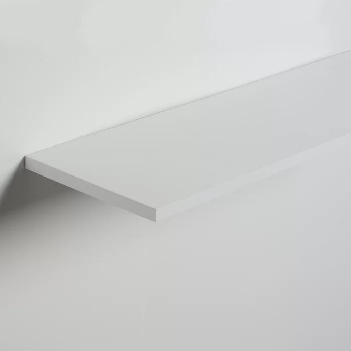 0.5" H x 24" W x 8" D White Brusly Floating Shelf (Set of 2)