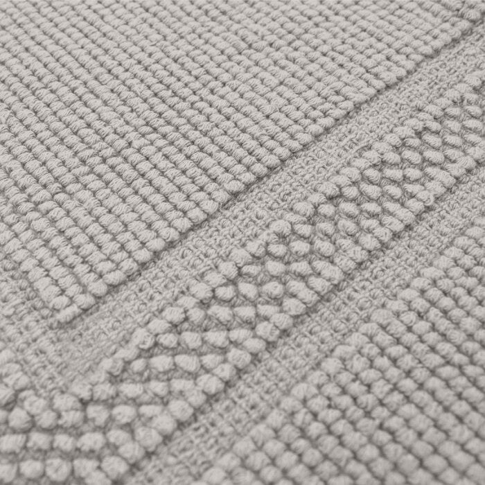 17" W x 24" L Taupe Gray Bryson Bath Rug Rectangle