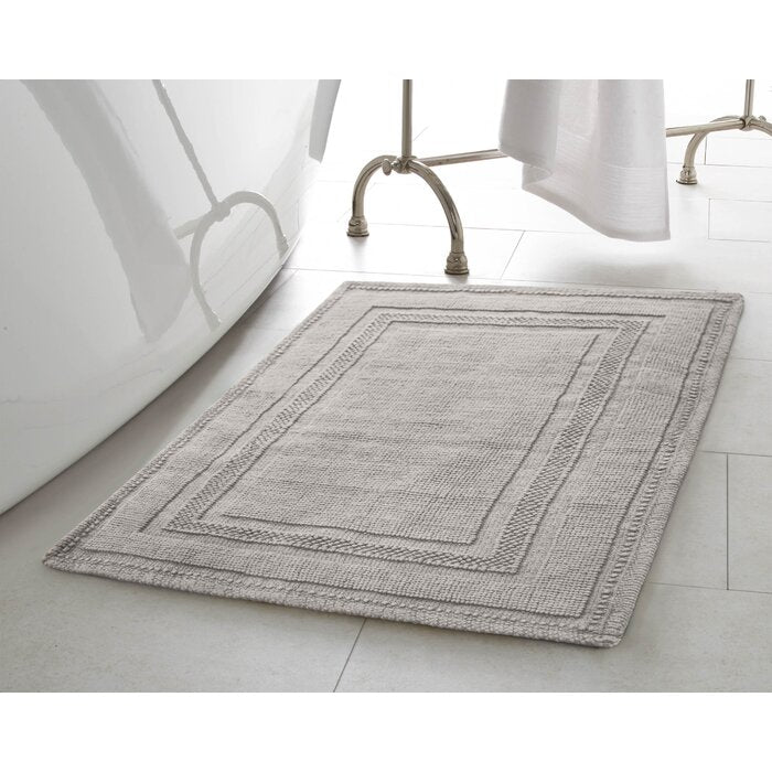 17" W x 24" L Taupe Gray Bryson Bath Rug Rectangle
