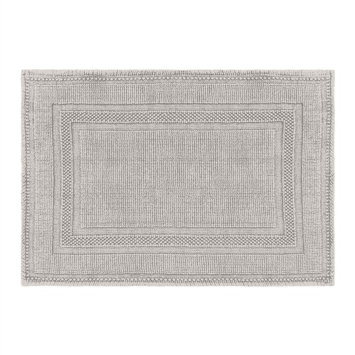 17" W x 24" L Taupe Gray Bryson Bath Rug Rectangle
