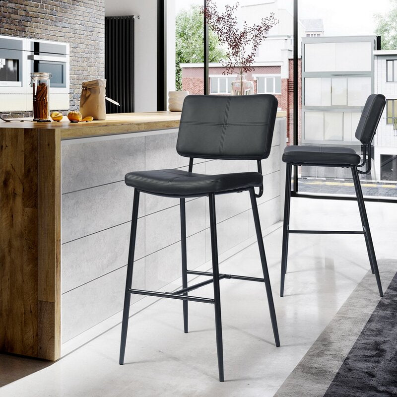 Black Buchheit  Bar Stool (Set of 2) CL730