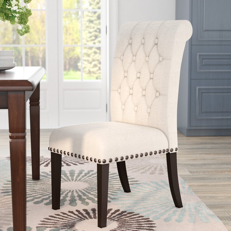 Bumgardner Tufted Side Chair in Beige (Set of 2) SHB588