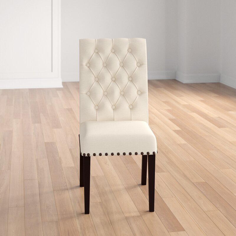 Bumgardner Tufted Side Chair in Beige (Set of 2) SHB588