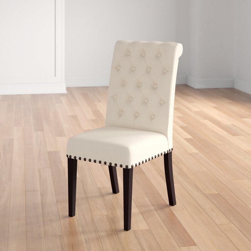 Bumgardner Tufted Side Chair in Beige (Set of 2) SHB588
