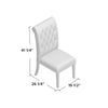 Bumgardner Tufted Upholstered Side Chair in Cream (Set of 2)