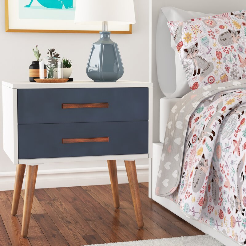 Burgos Storage 2-Drawer Nightstand - #9011T