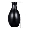 Black Burgoyne 16'' Wood Table Vase HAB291