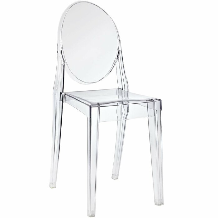 Kartell Victoria Ghost Stackable Chair by Philippe Starck (Set of 2)