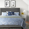 Beige Burrus Upholstered Low Profile Standard Bed, Queen