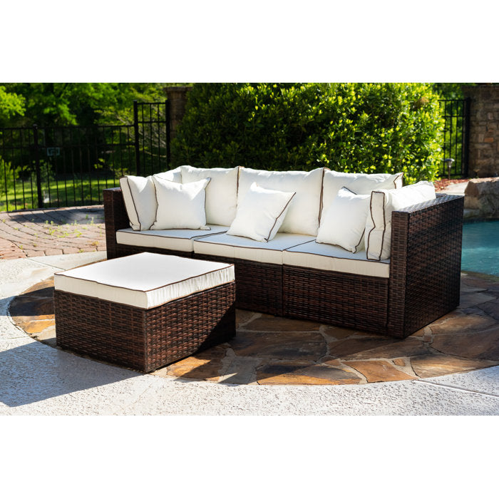 Burruss Outdoor Reversible Patio Sectional with Cushions - 2 Boxes