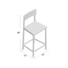 Burton Soilid Wood Counter Stools 24.25