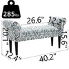 Burwell Vanity Arm Upholstered Bench (#K2136)