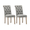 Bushey Roll Top Tufted Upholstered Side Chair (Set of 2) 2268