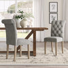 Bushey Roll Top Tufted Upholstered Side Chair (Set of 2) 7205