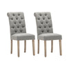 Bushey Roll Top Tufted Upholstered Side Chair (Set of 2) 7205