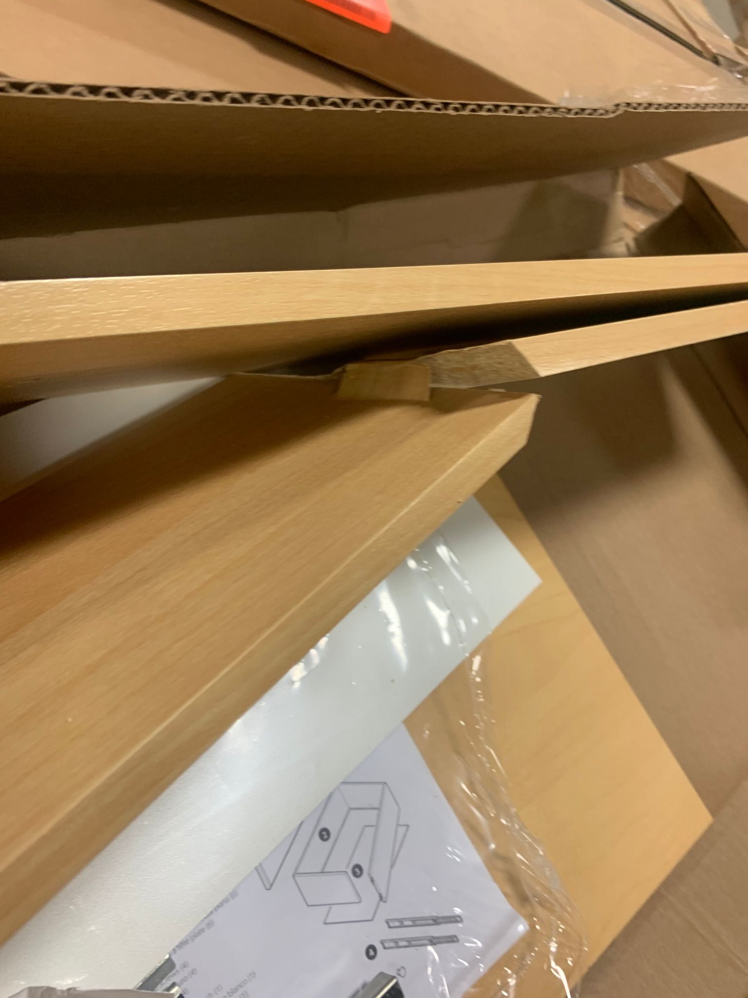 8 in. H x 24 in. W White Wood Drawer